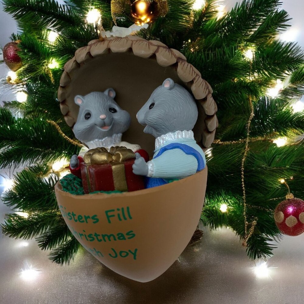Sister to Sister Hallmark Keepsake Christmas Tree Ornament - 1994